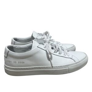 Common Projects Achilles Low Top Leather Casual Sneaker White Size 35